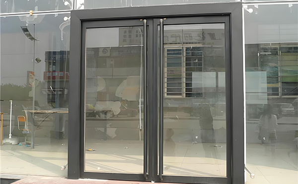 碌曲玻璃地弹门
